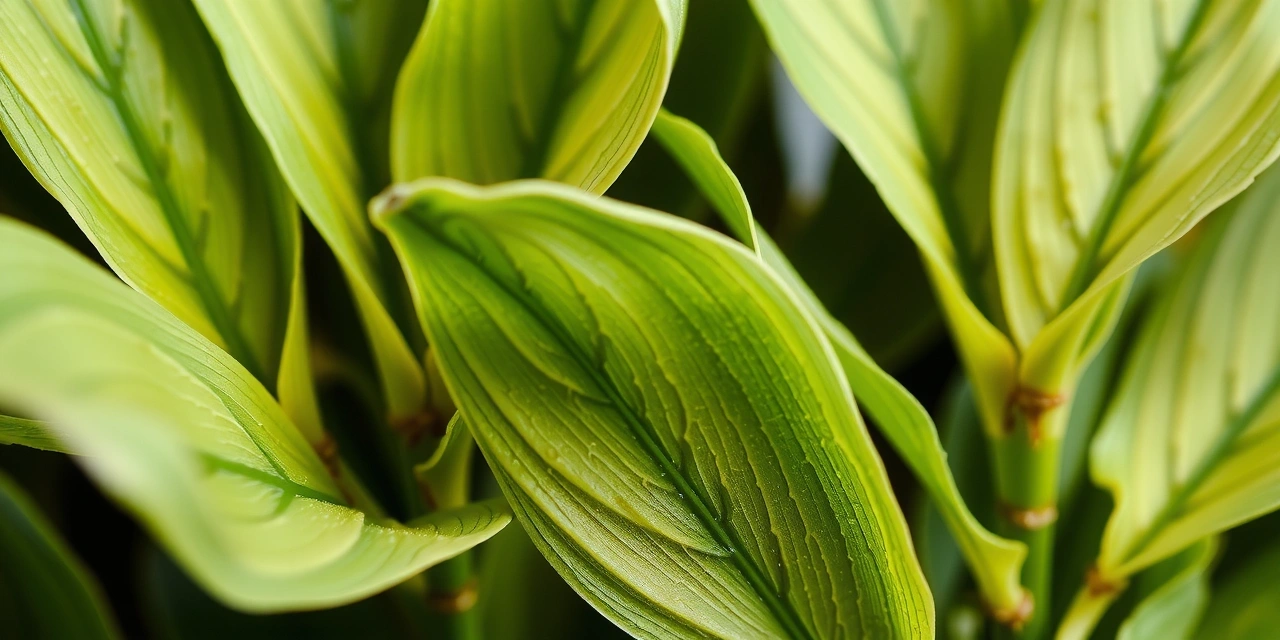 Close-up of fresh green tea leaves being harvested, symbolizing natural ingredients and wellness.