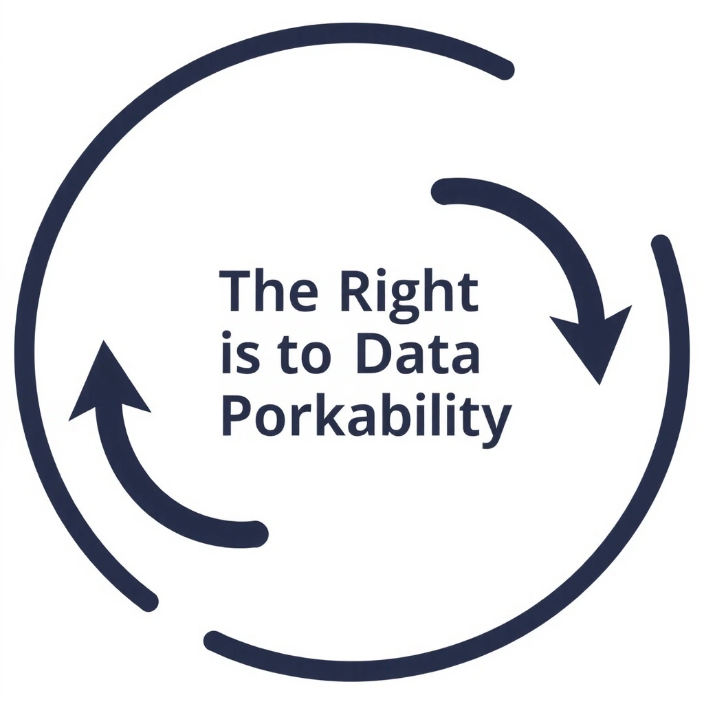 Two arrows forming a circle, symbolizing right to data portability