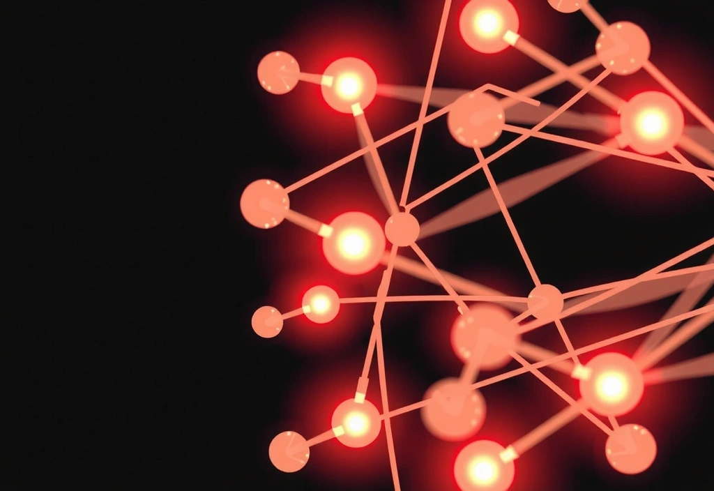 Digital connections and intertwined lines representing third-party links